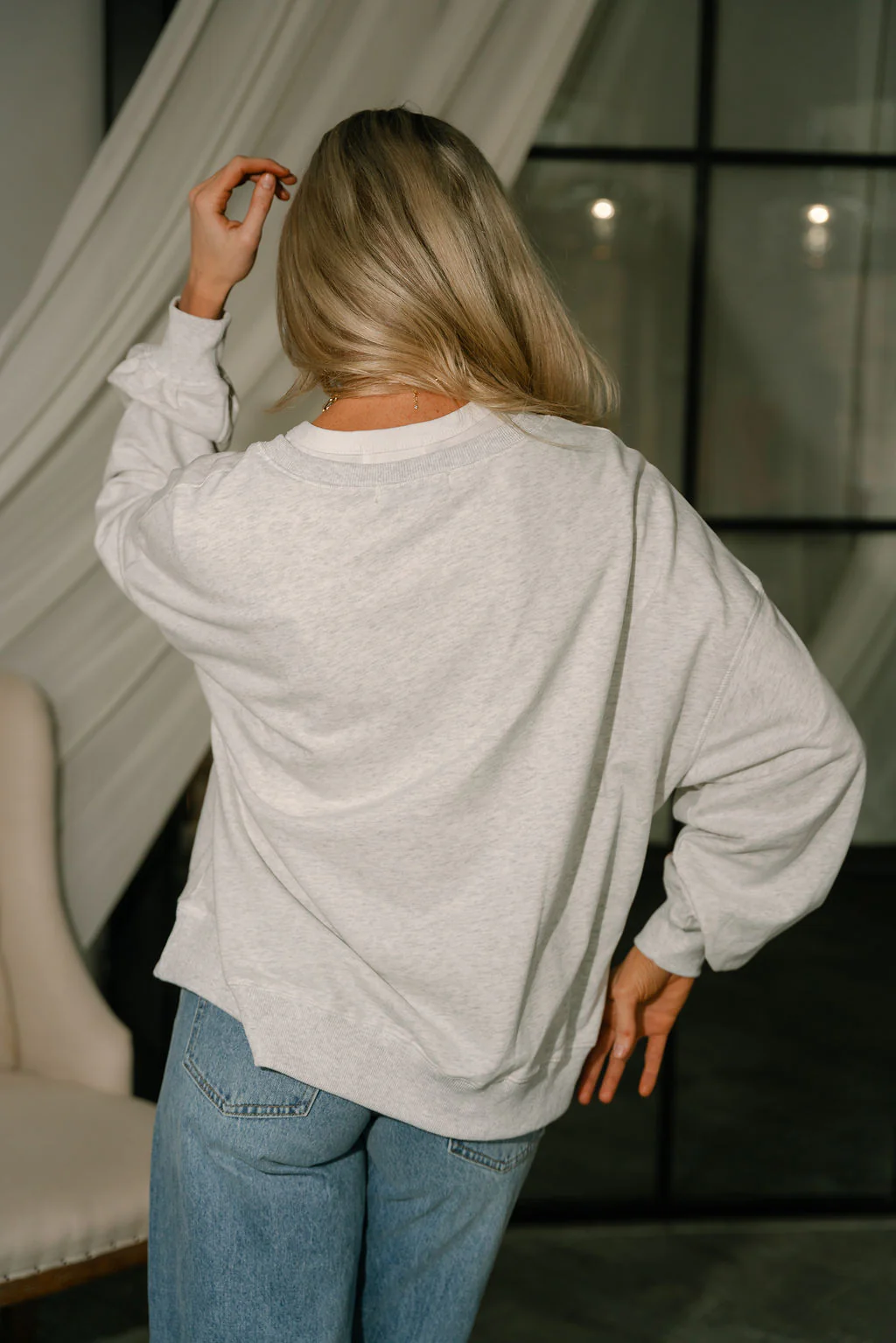 Gabriela XOXO Heather Grey Sweatshirt - Image 9