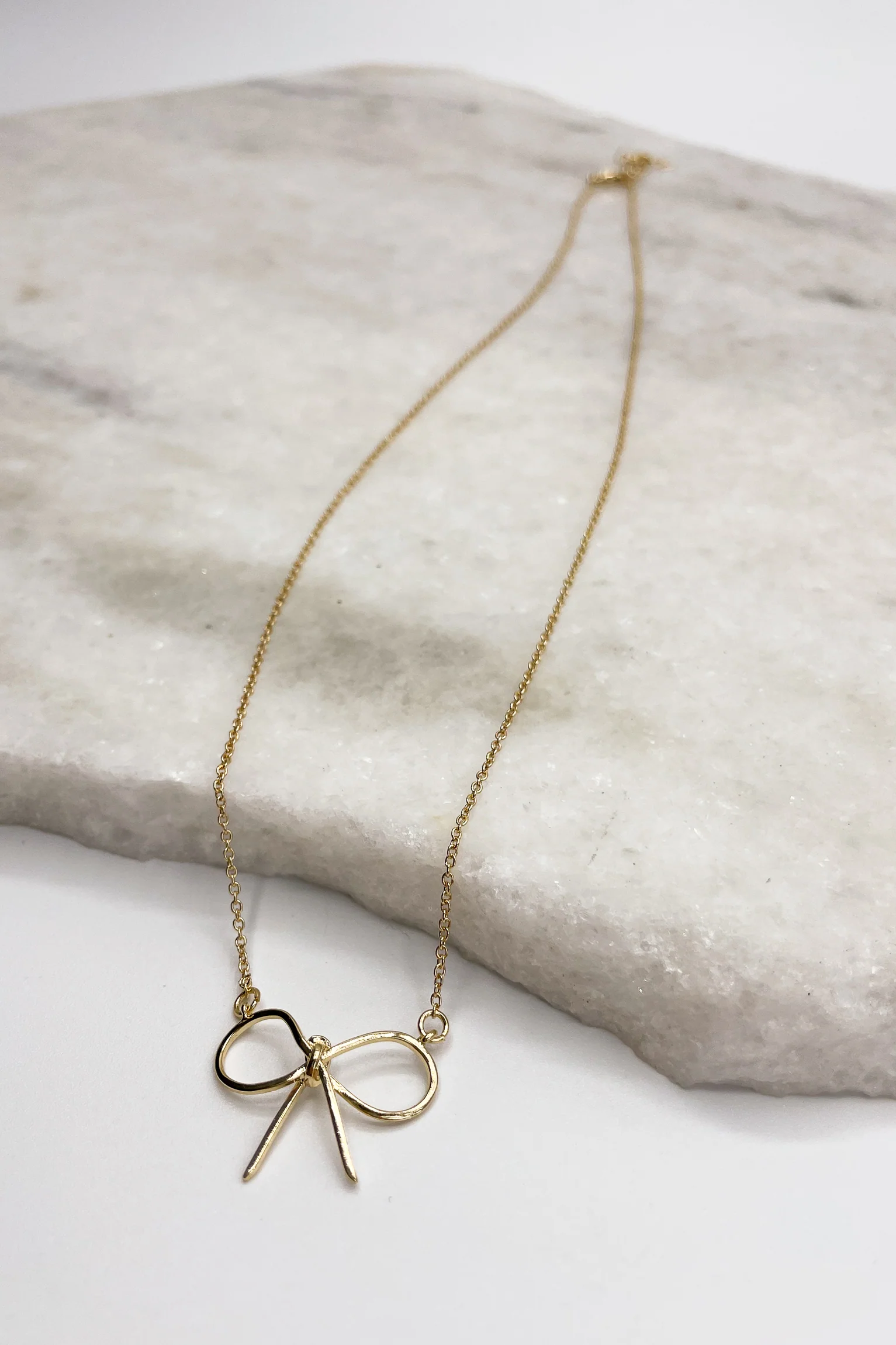 Gabriella Gold Bow Necklace