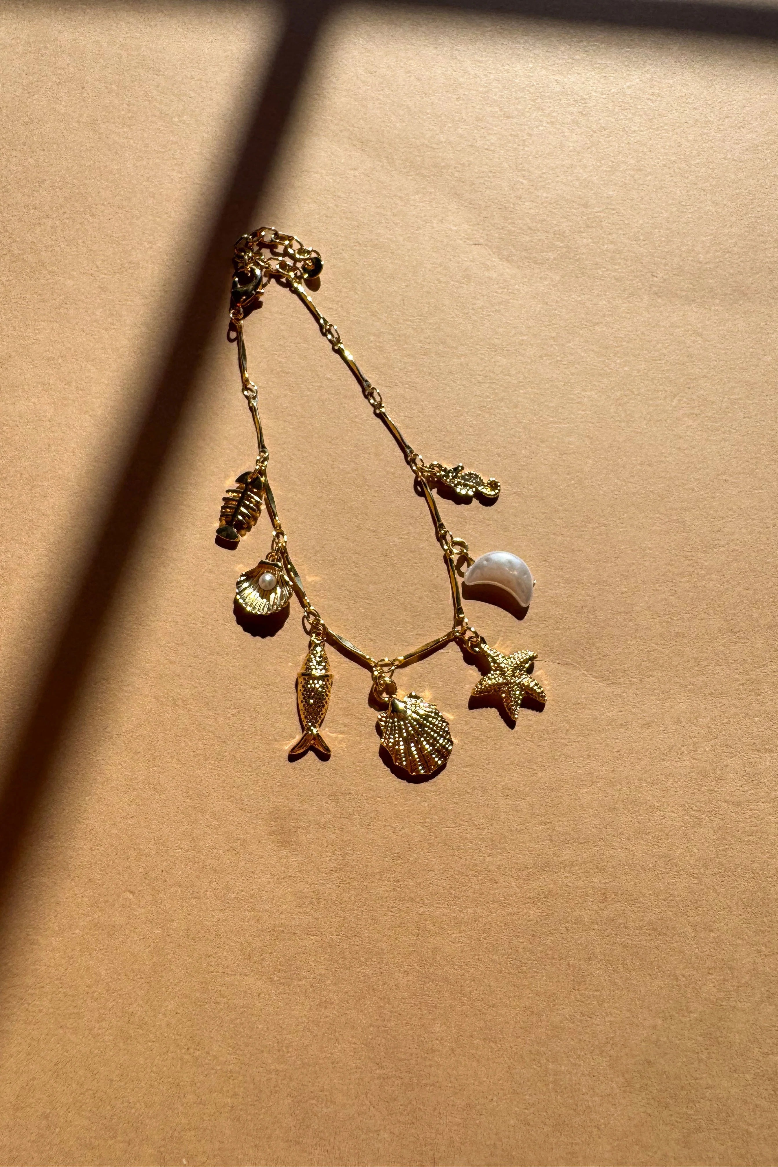 Genevieve Gold Coastal Charm Bracelet - Image 4