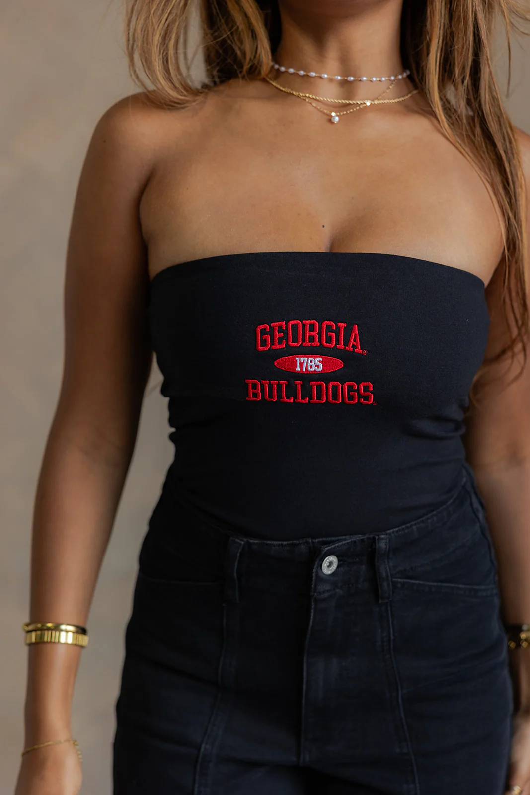 Georgia Bulldogs 1785 Black & Red Tube Top - Image 6