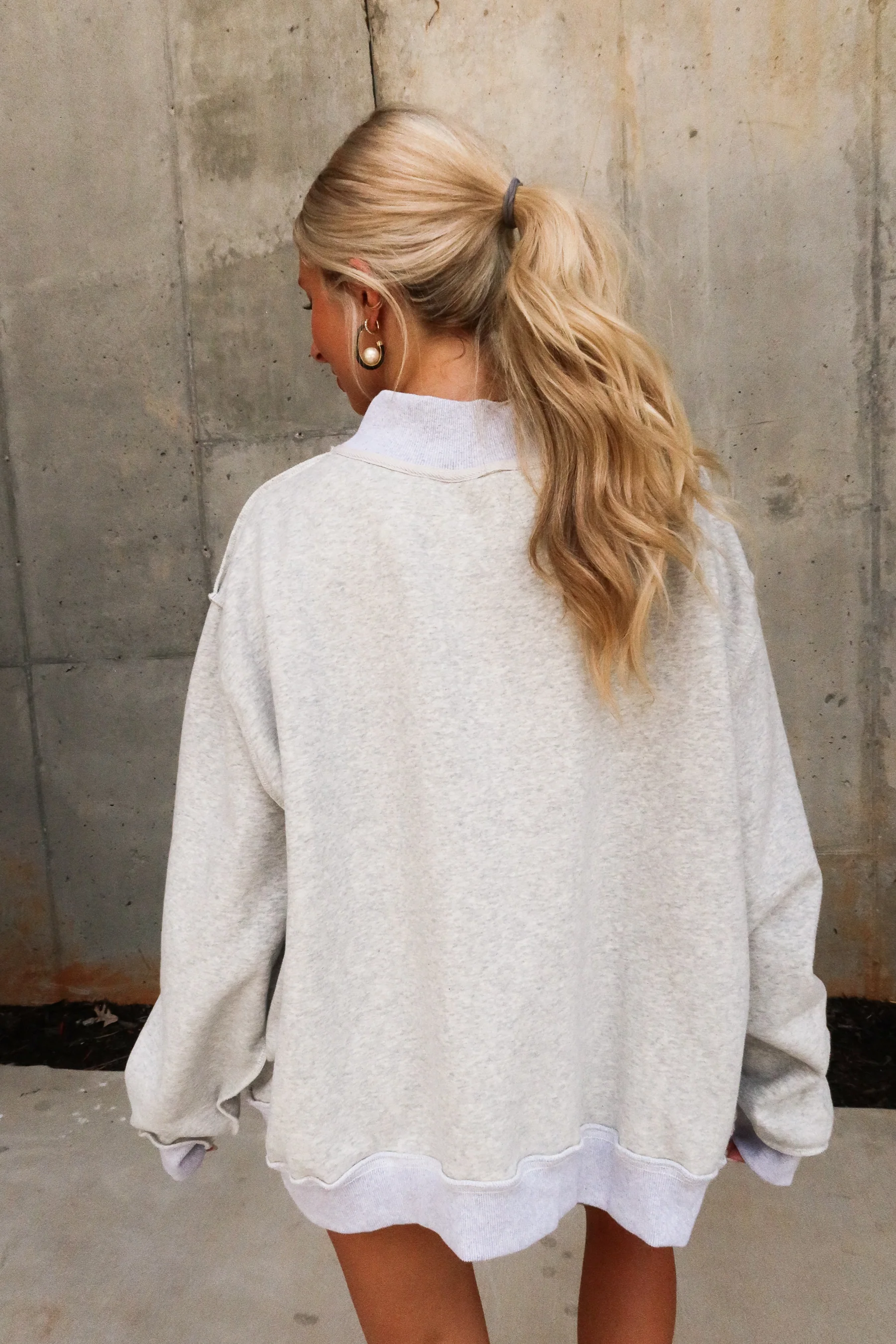 Georgia Reversible Mock Neck Sweatshirt - Image 10