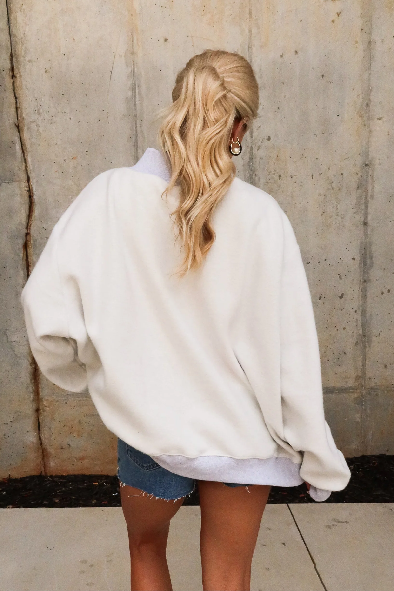 Georgia Reversible Mock Neck Sweatshirt - Image 4