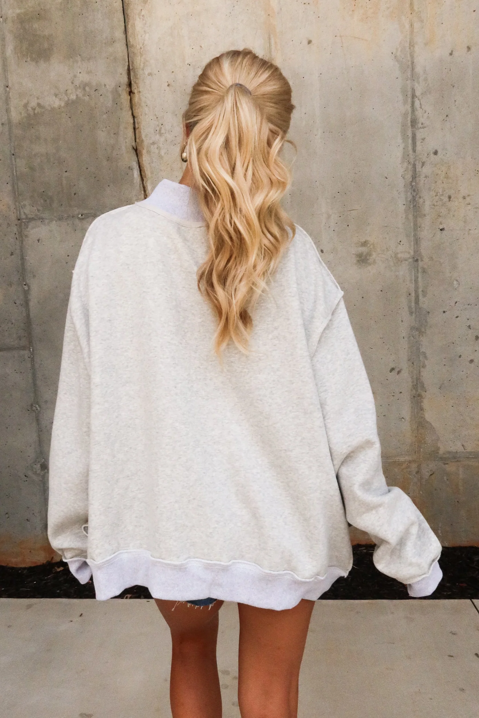 Georgia Reversible Mock Neck Sweatshirt - Image 9