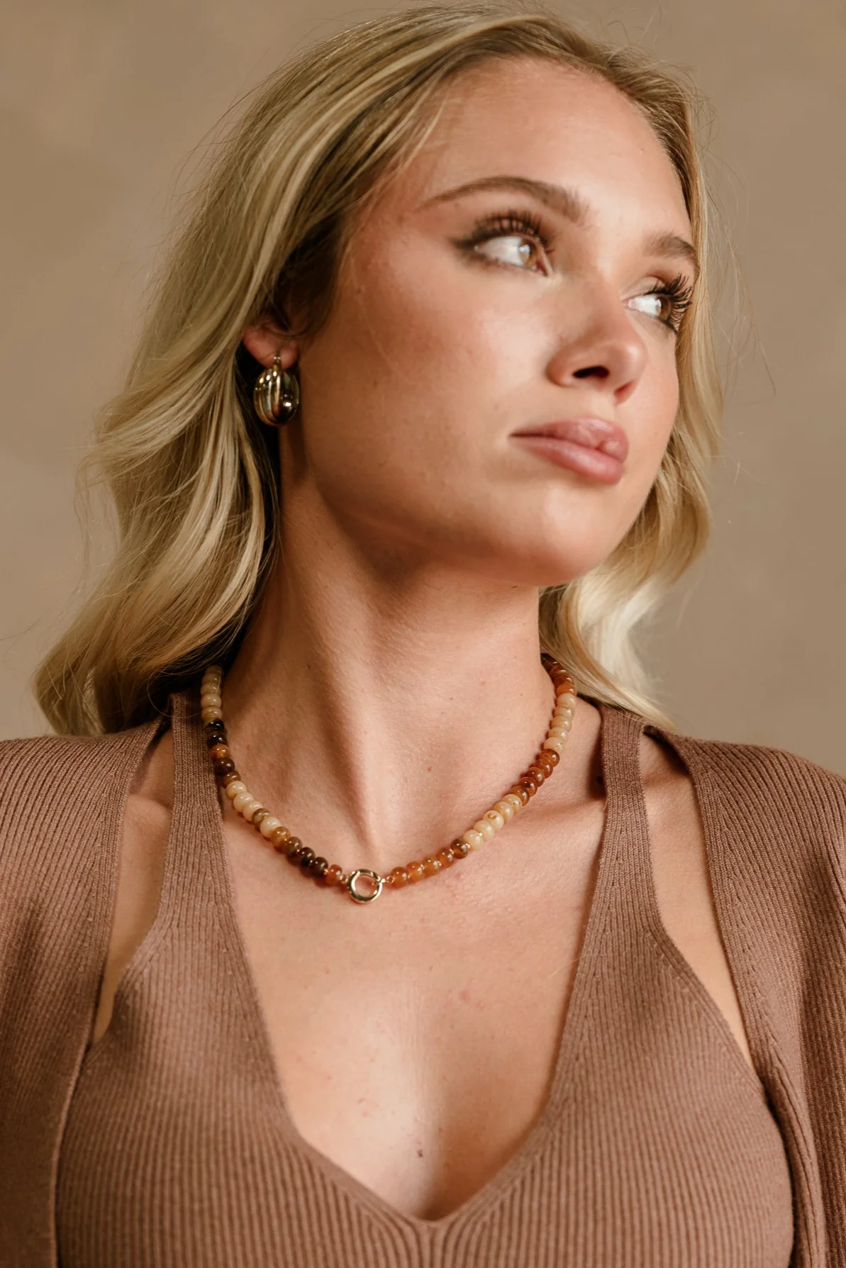 Georgina Brown Multi Beaded Necklace - Image 2