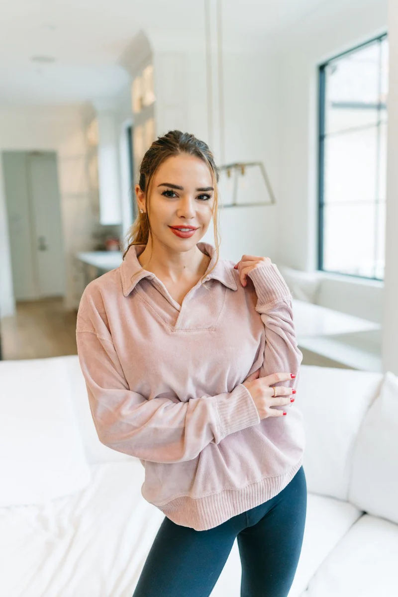 Get Cozy Velour Top - Image 2