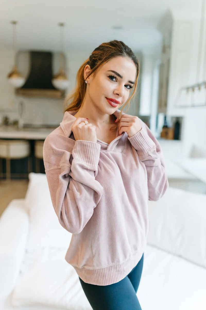 Get Cozy Velour Top - Image 4