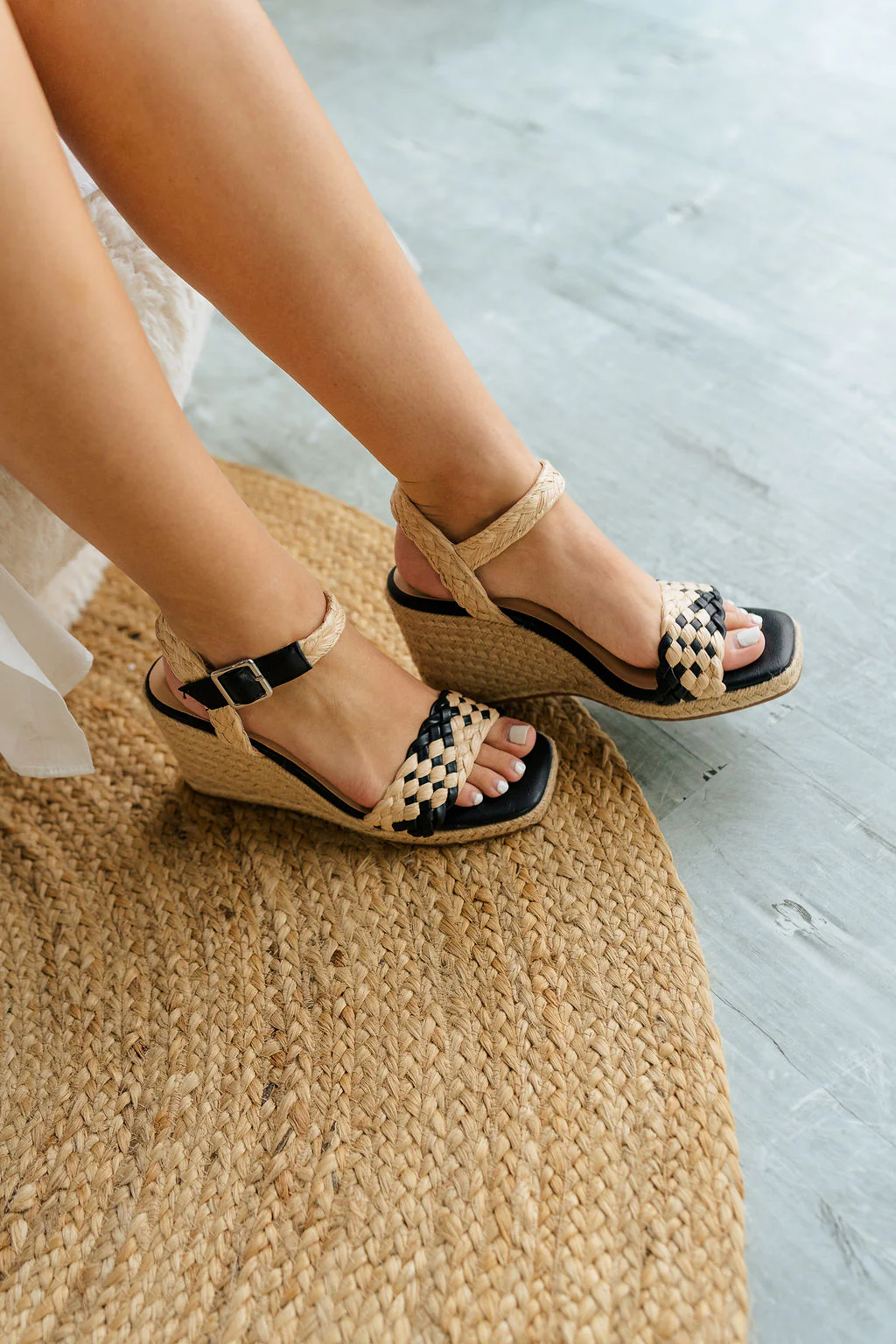 Getty Wedge Sandal in Black - Image 3