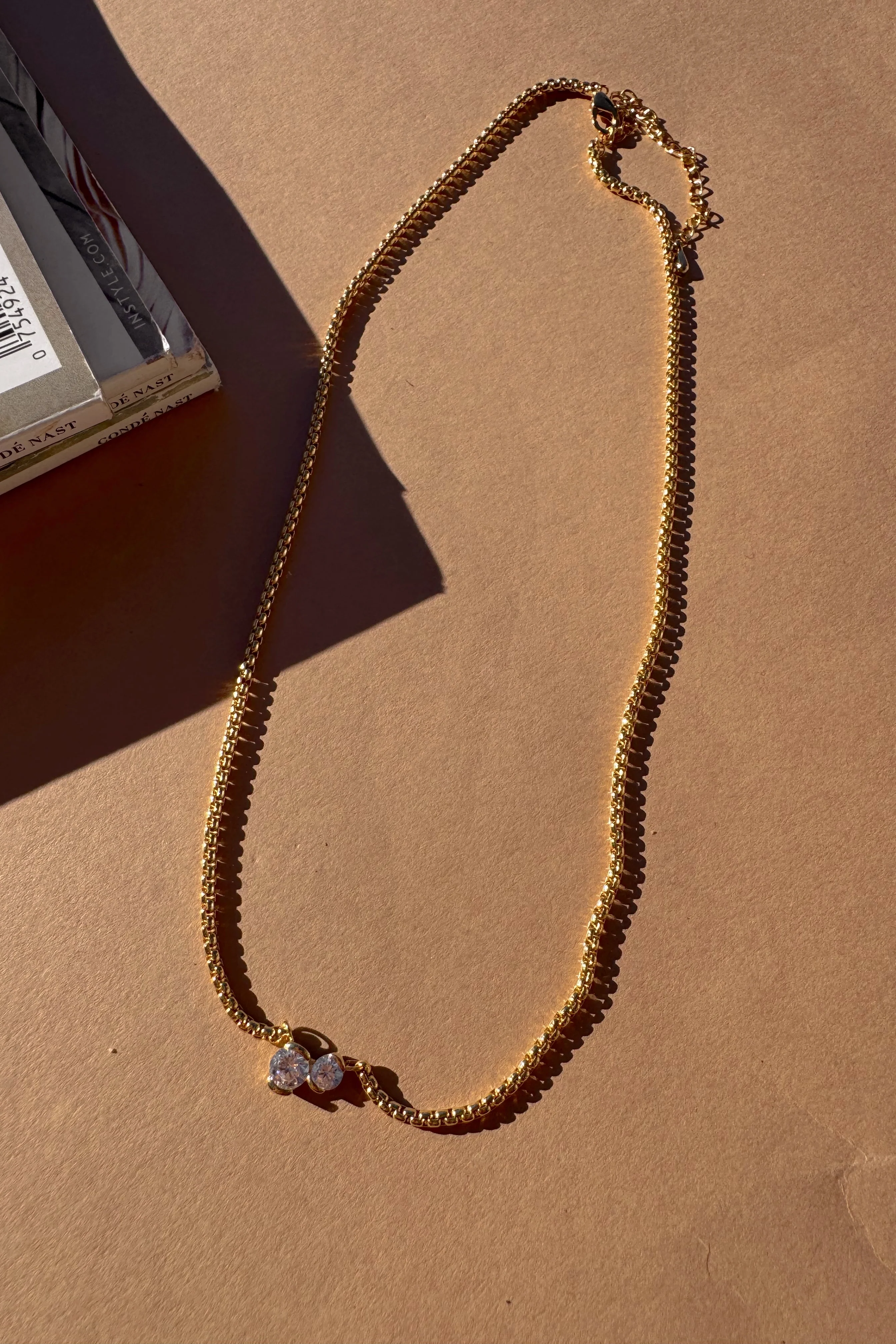 Gianna Gold & Rhinestones Necklace