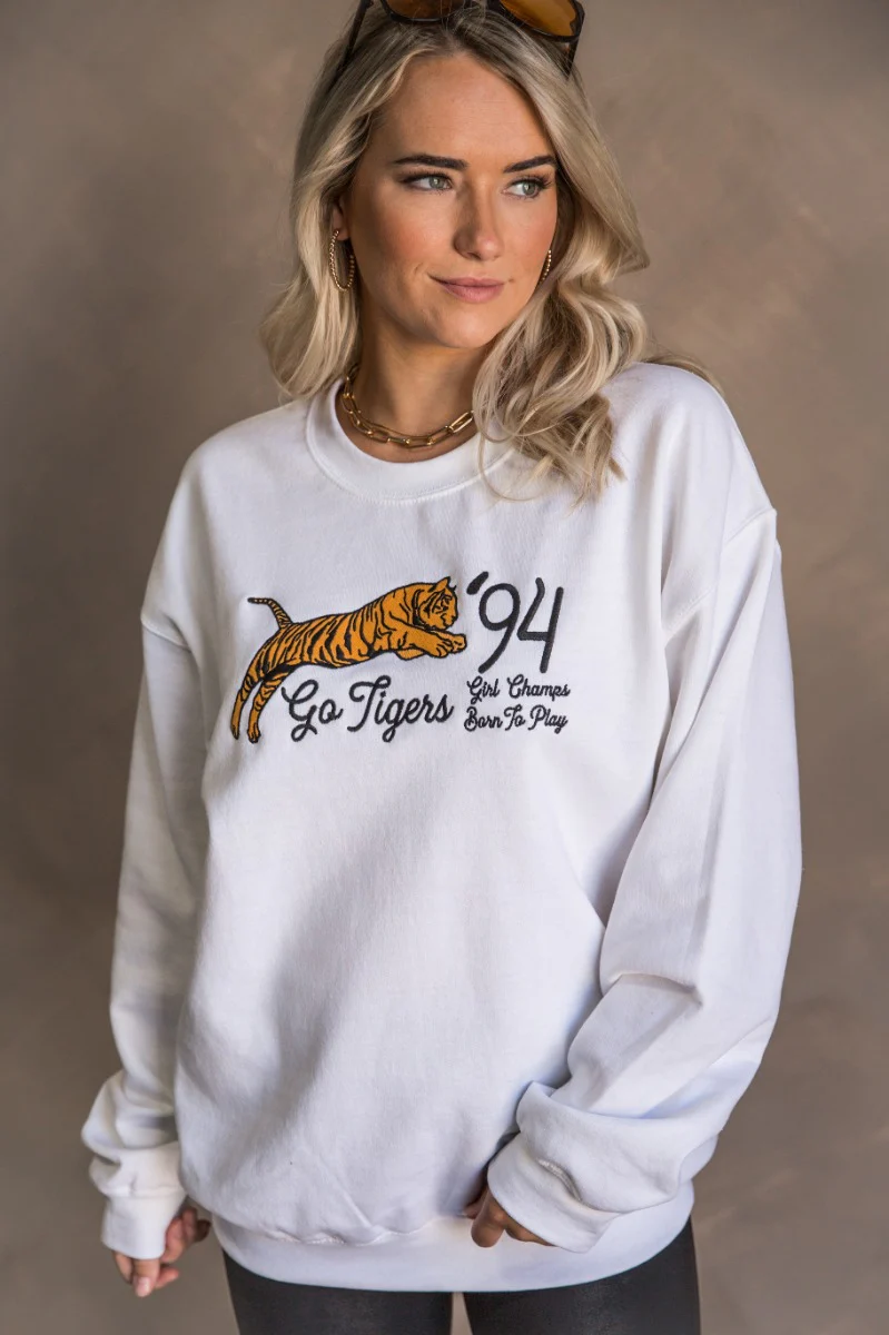 Girl Champs Tiger Long Sleeve Sweatshirt