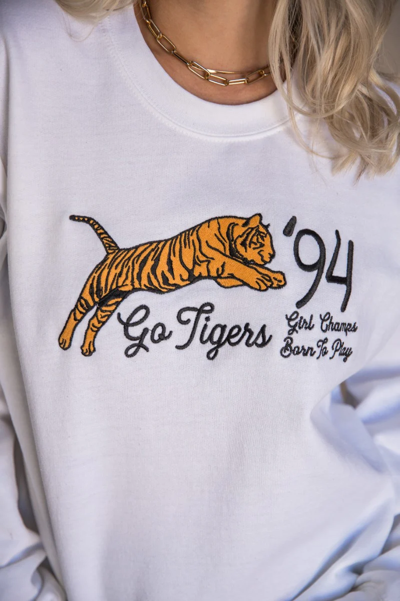 Girl Champs Tiger Long Sleeve Sweatshirt - Image 5