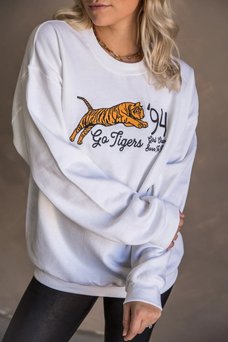 Girl Champs Tiger Long Sleeve Sweatshirt - Image 6