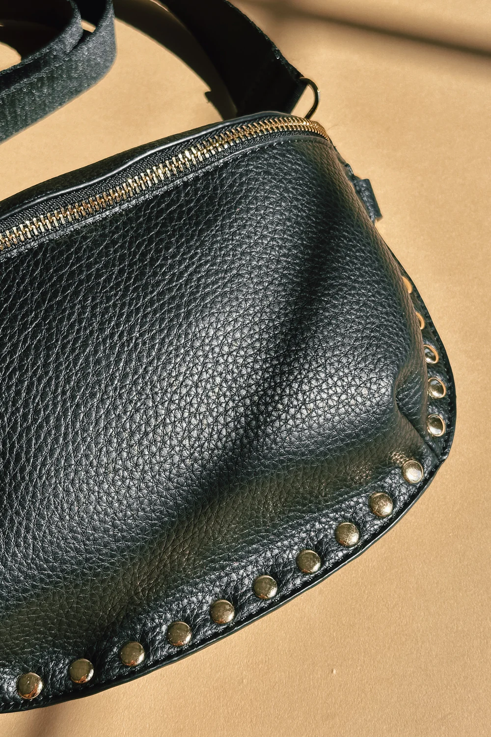 Gizelle Black & Gold Embellished Sling Bag - Image 2