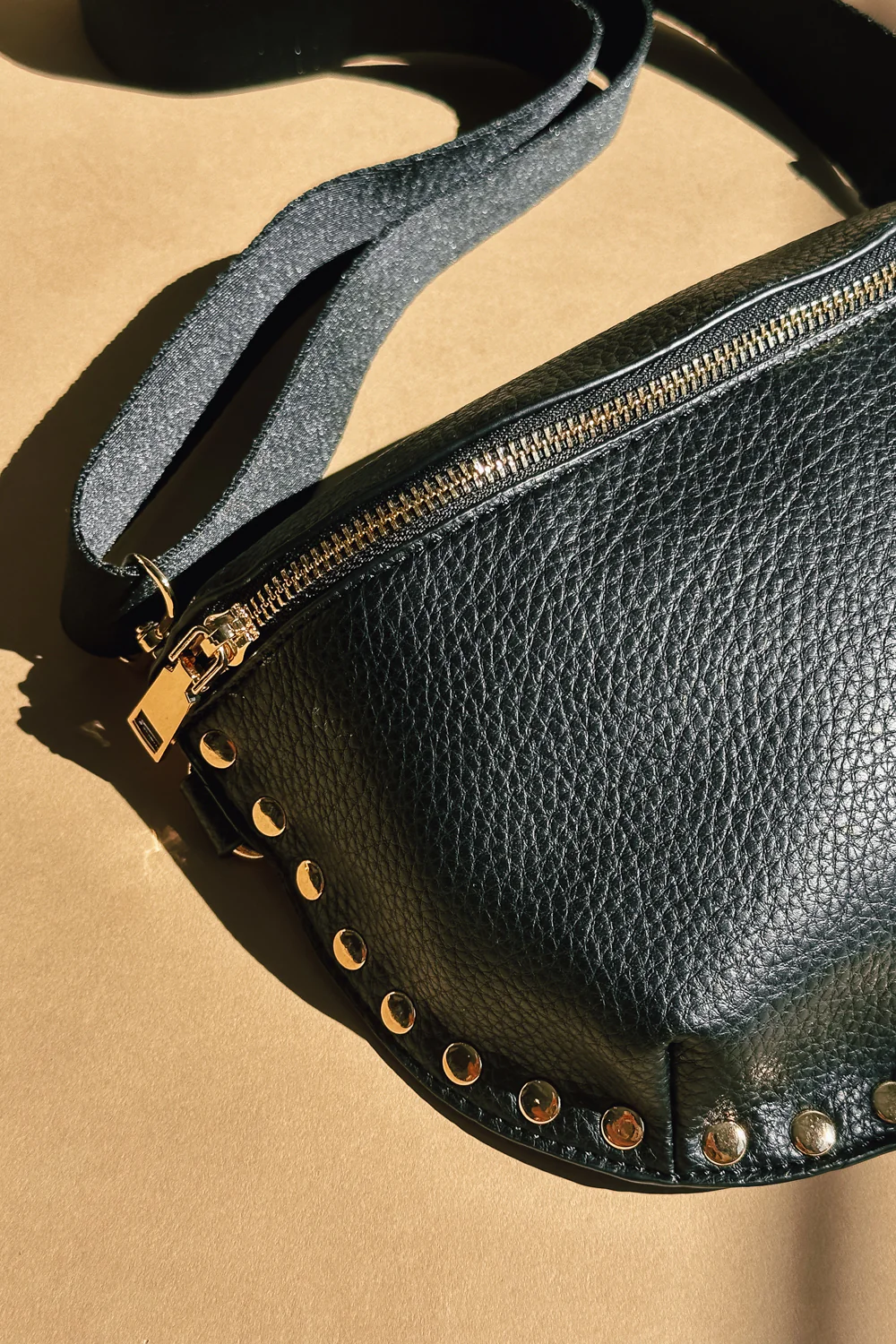 Gizelle Black & Gold Embellished Sling Bag - Image 8