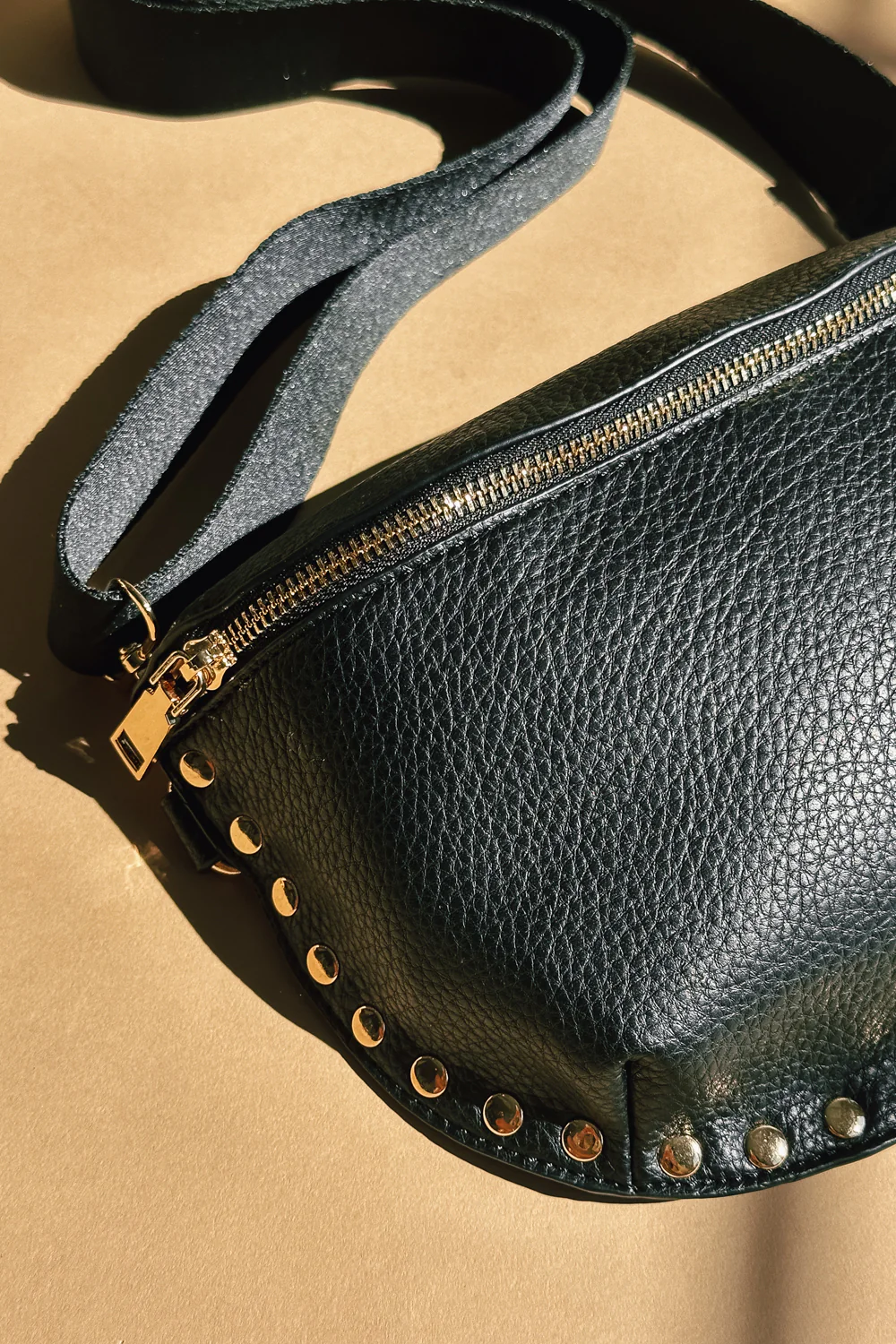 Gizelle Black & Gold Embellished Sling Bag - Image 9