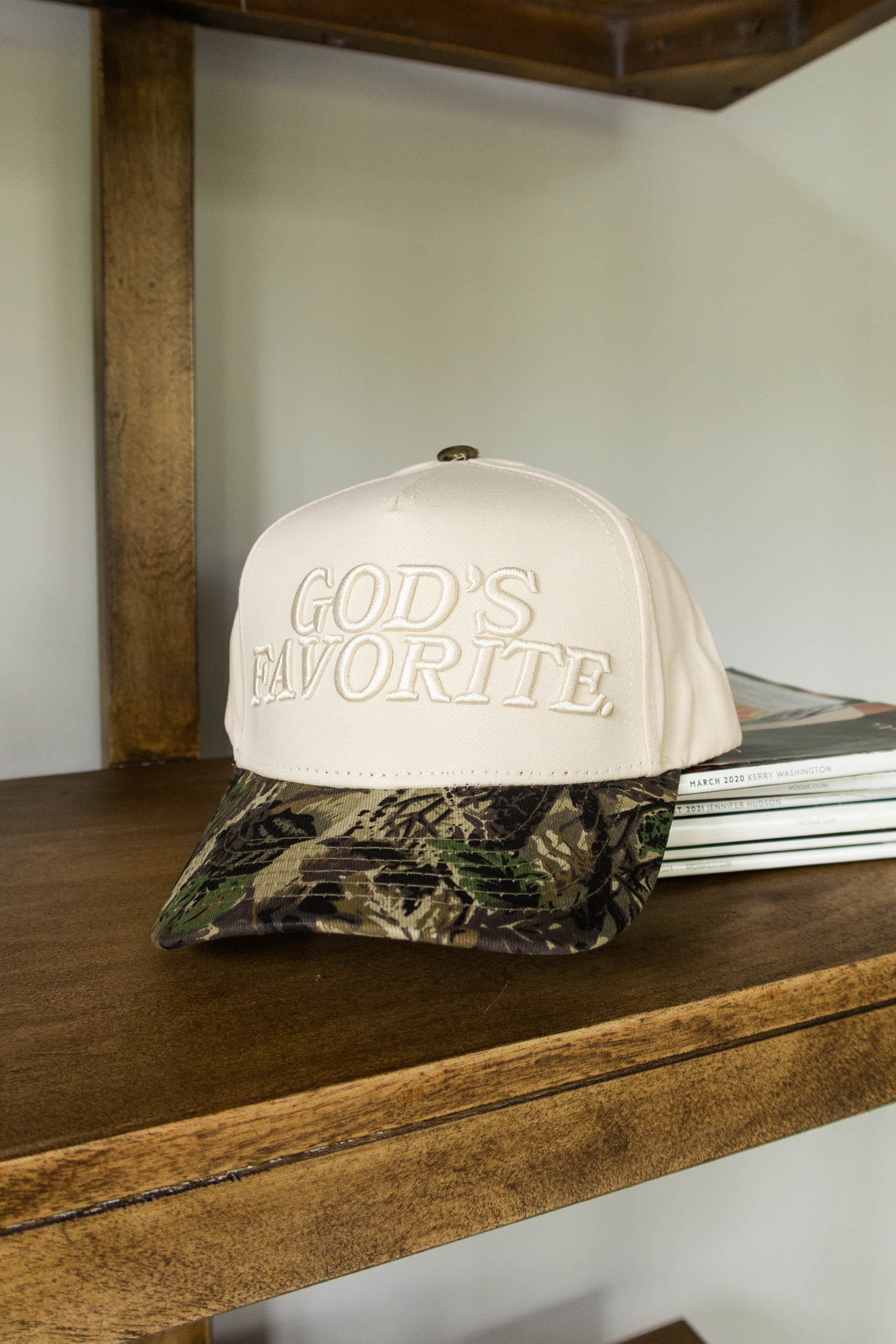 God's Favorite Camo Trucker Hat - Image 3