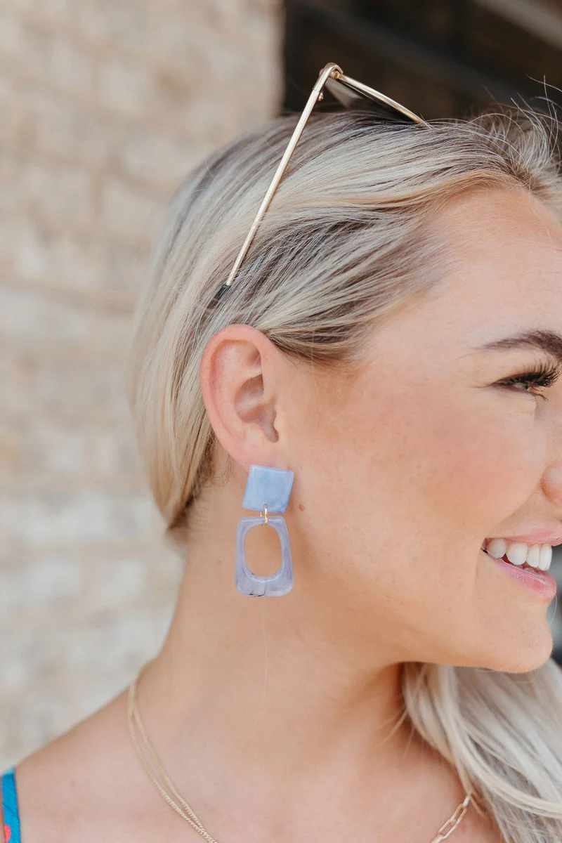 Going To The Coast Earrings in Blue