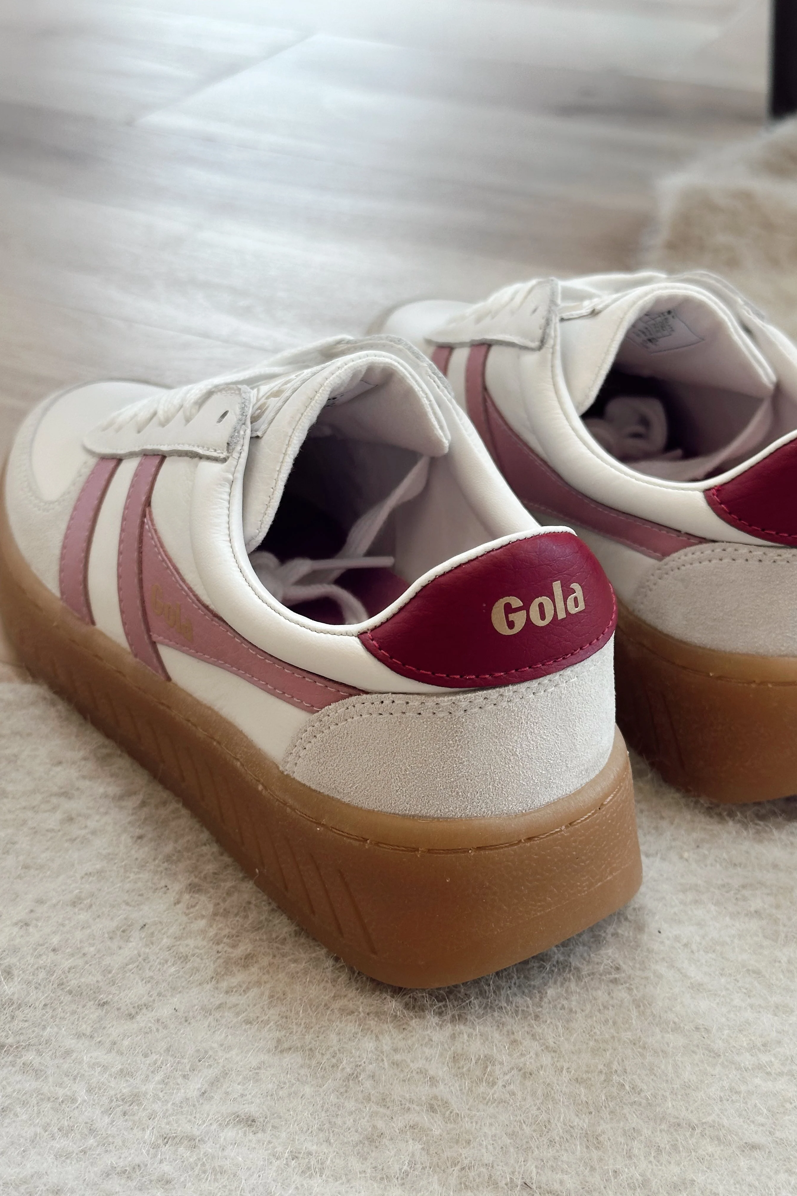 Gola Grandslam Elite White Candy Sneaker - Image 5