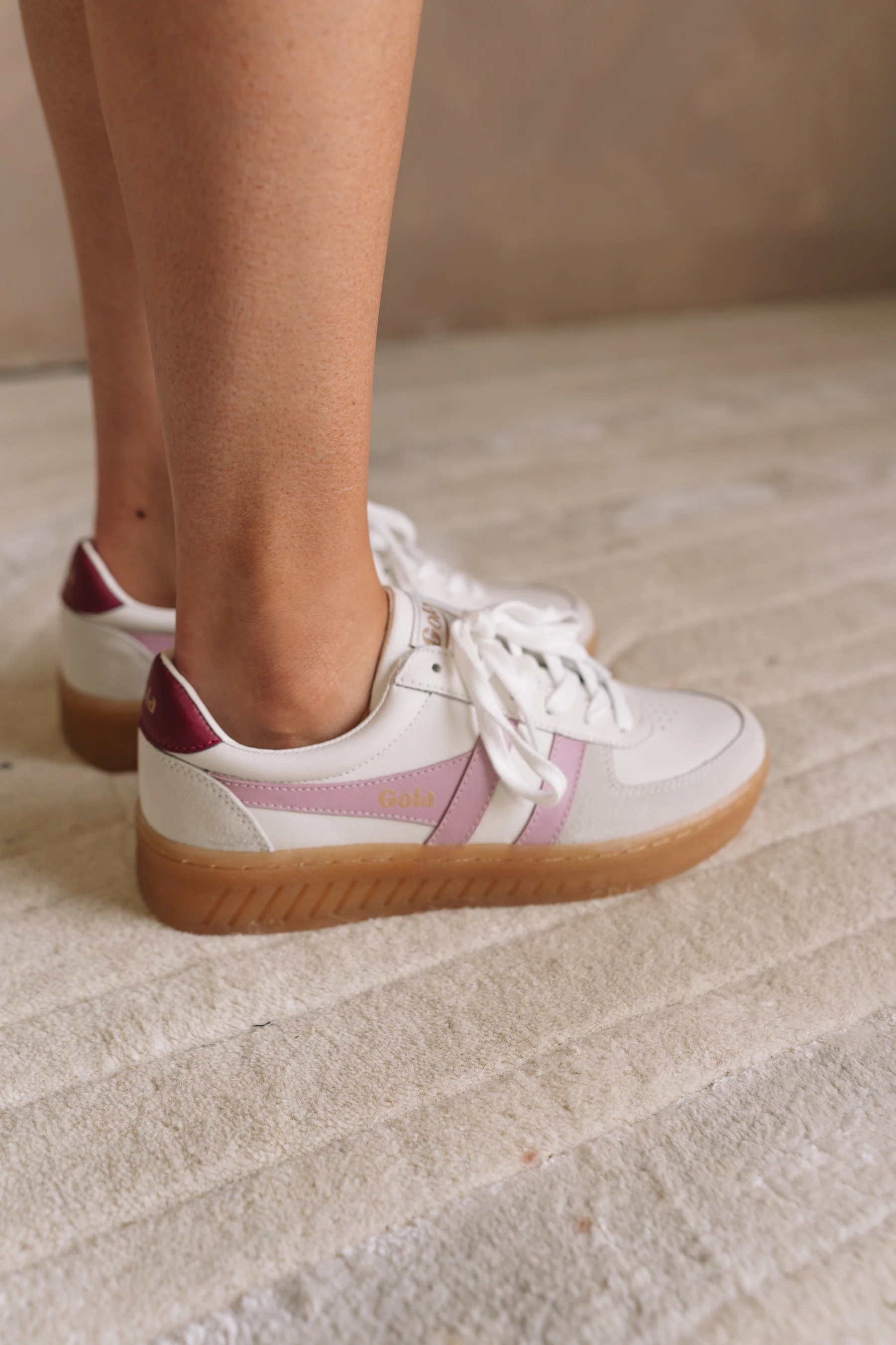 Gola Grandslam Elite White Candy Sneaker - Image 8