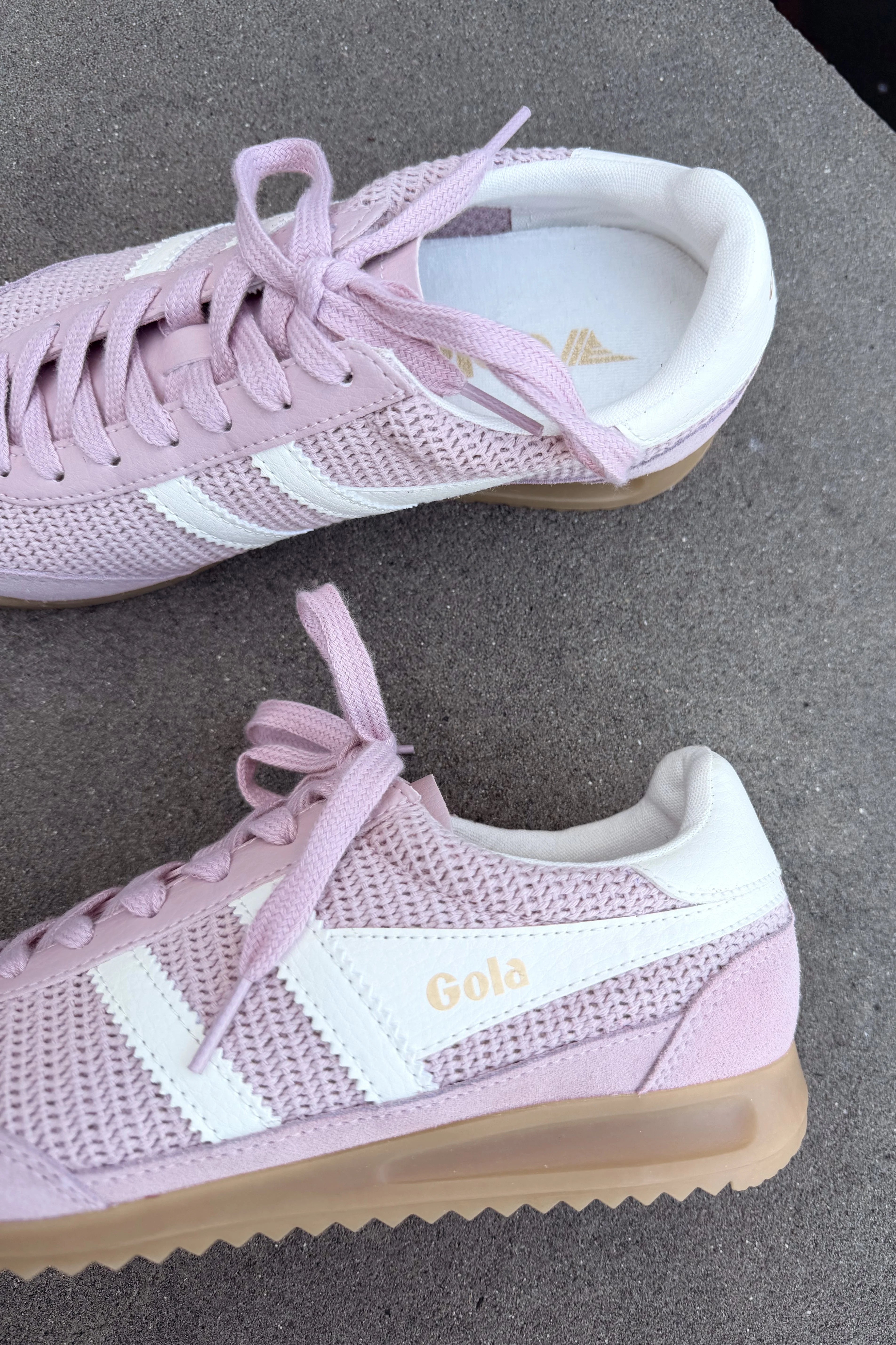 Gola Tornado Zephyr Chalk Pink & Off White Sneaker - Image 3