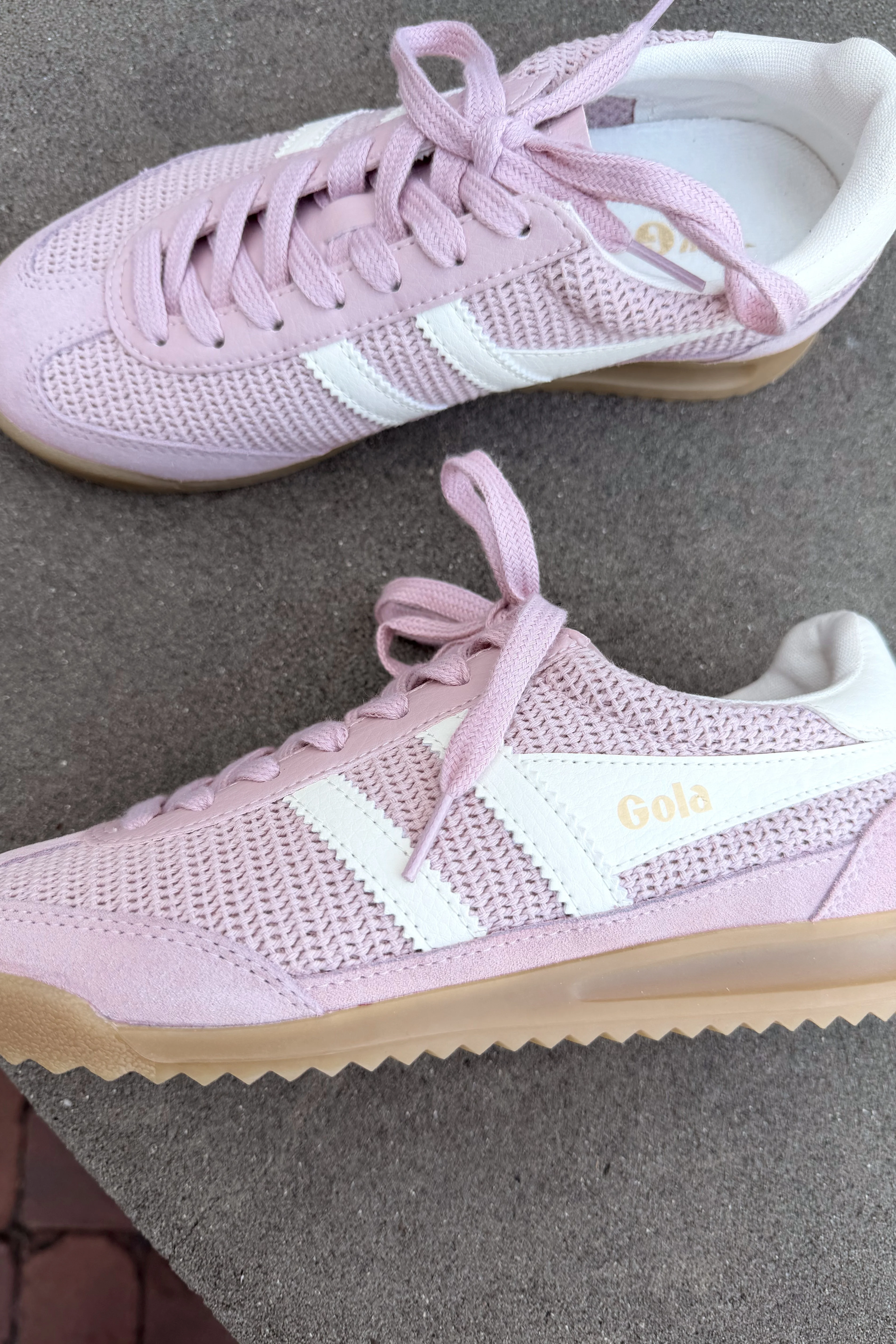 Gola Tornado Zephyr Chalk Pink & Off White Sneaker - Image 5