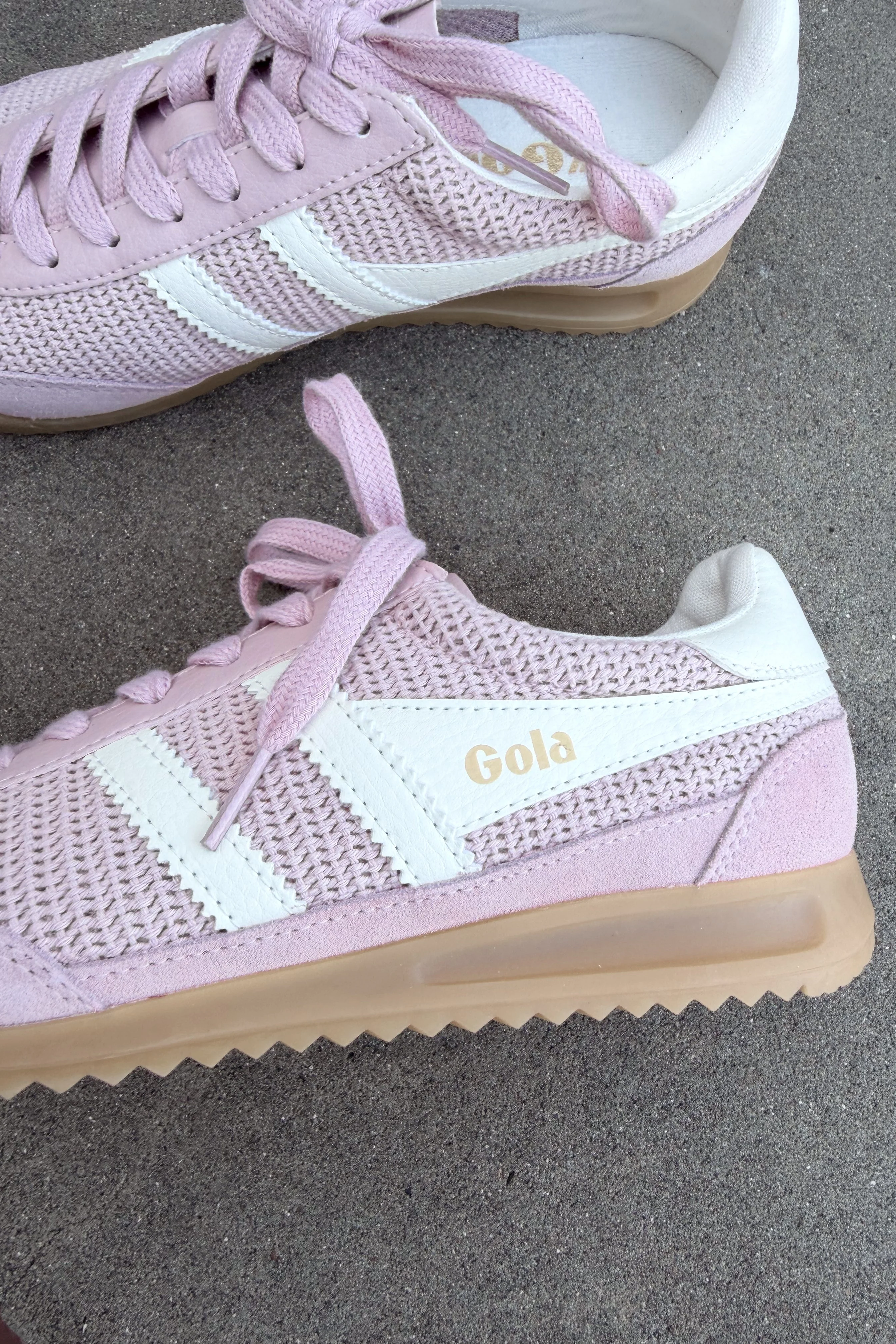 Gola Tornado Zephyr Chalk Pink & Off White Sneaker - Image 6