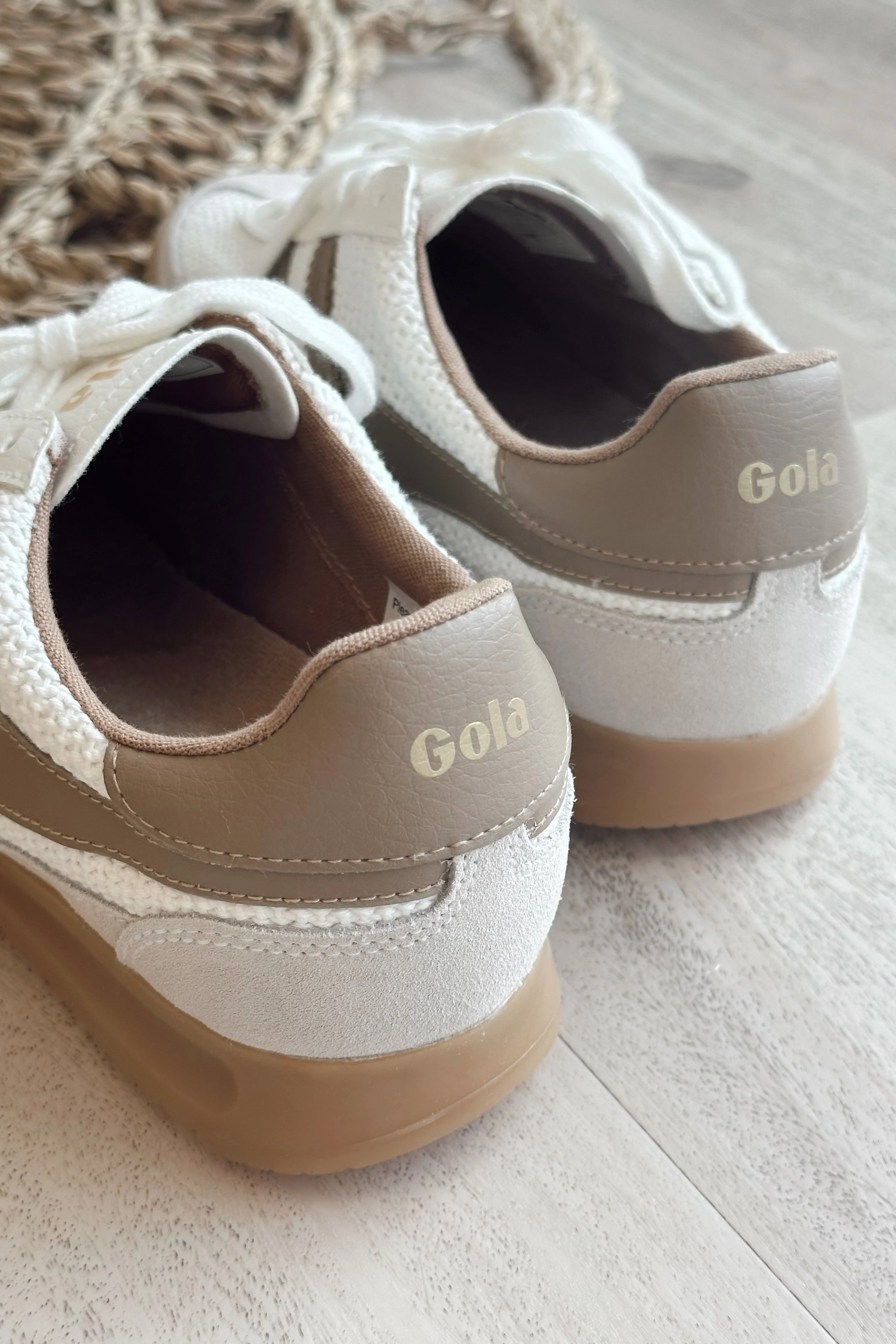 Gola Tornado Zephyr Off White Light Caramel Sneaker - Image 3