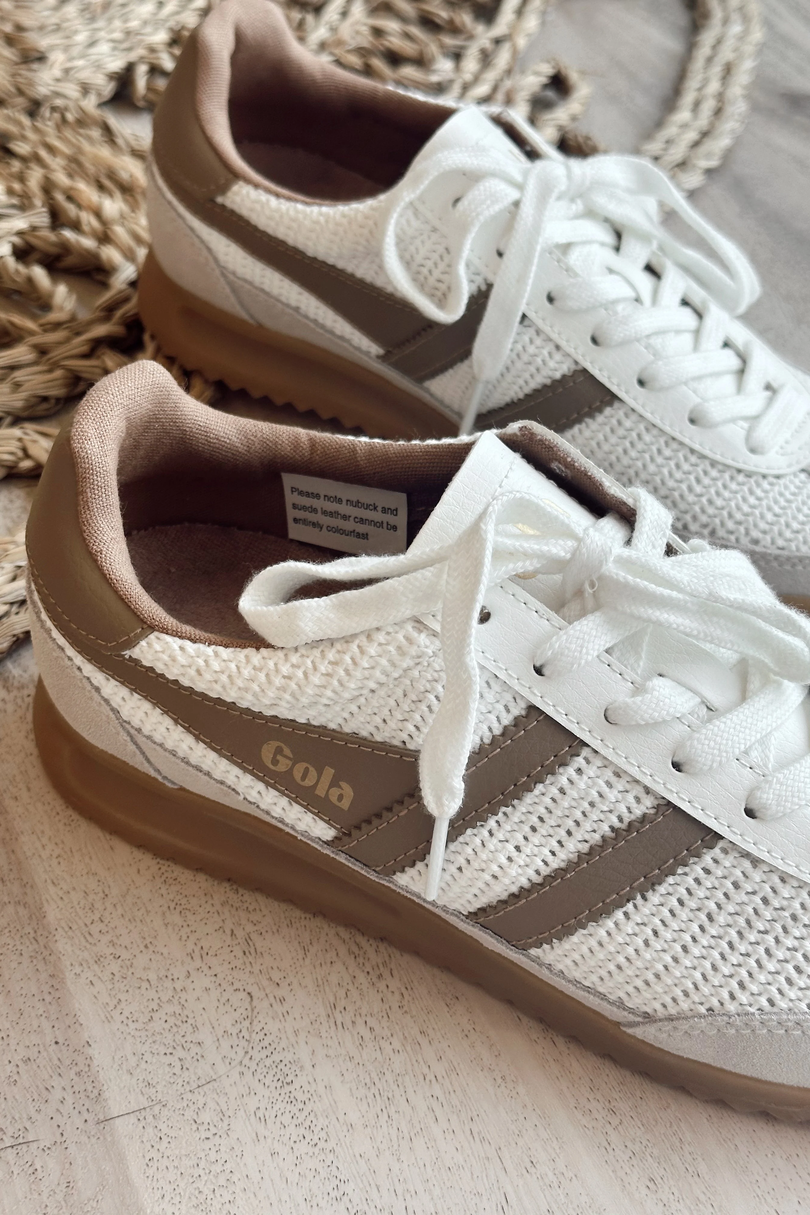 Gola Tornado Zephyr Off White Light Caramel Sneaker - Image 4