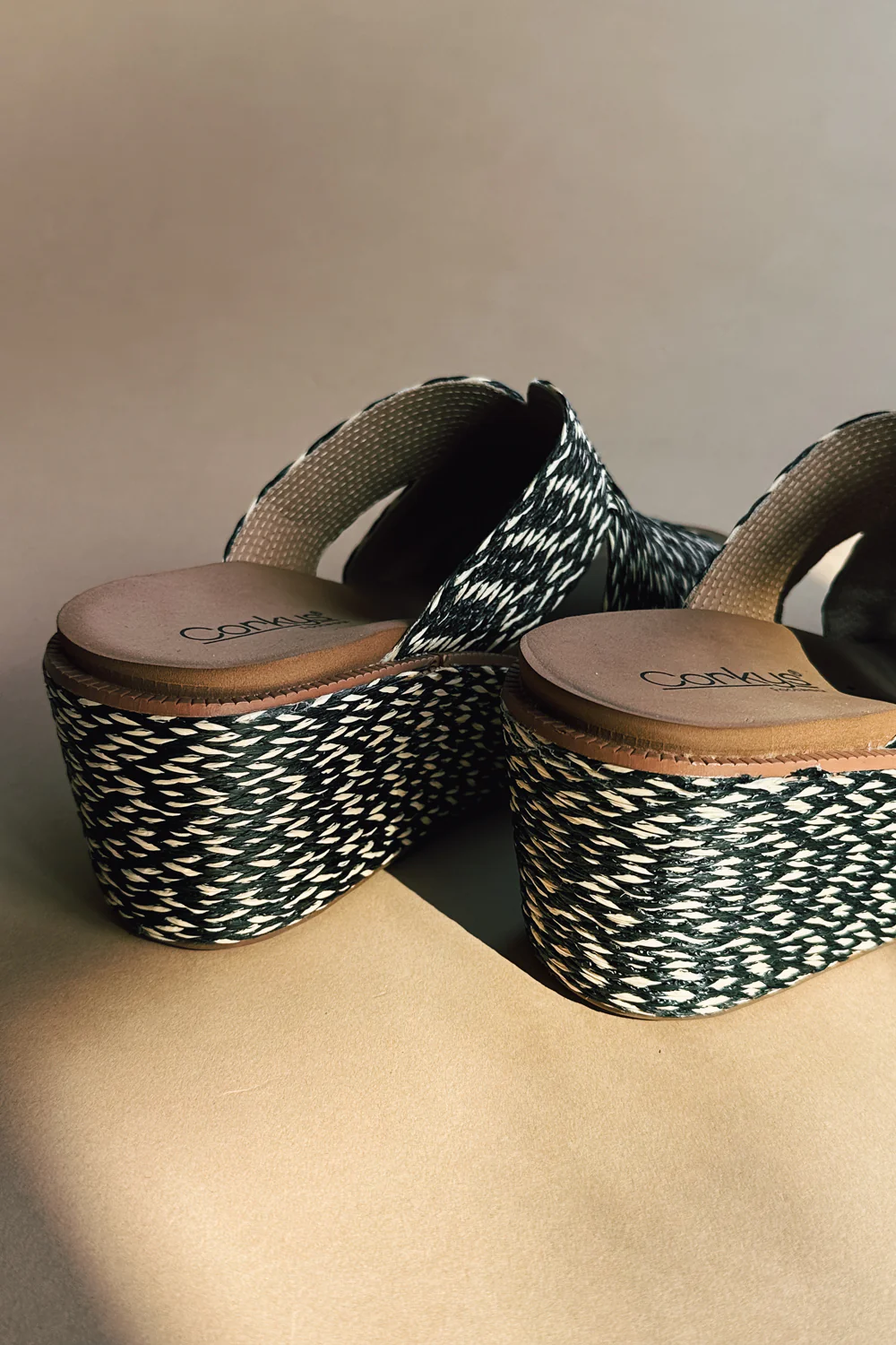 Corkys Golden Hour Black Combo Wedge Sandal - Image 3