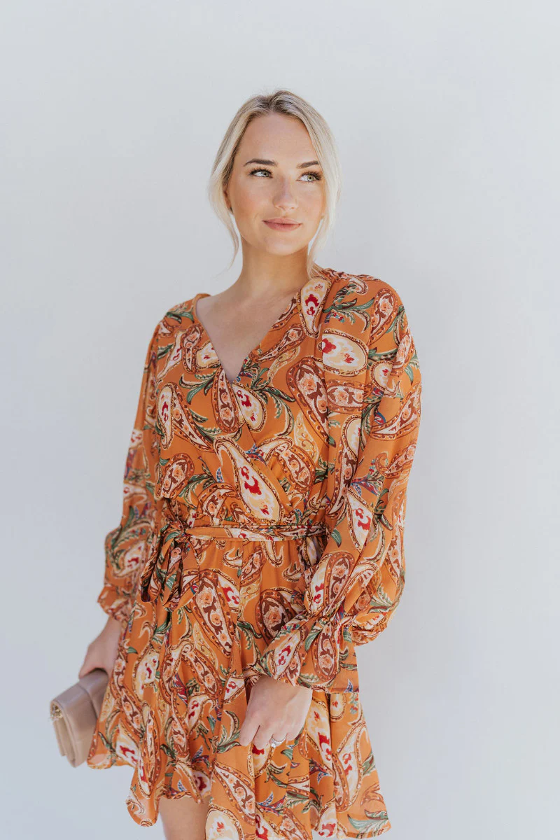 Golden Hour Paisley Dress