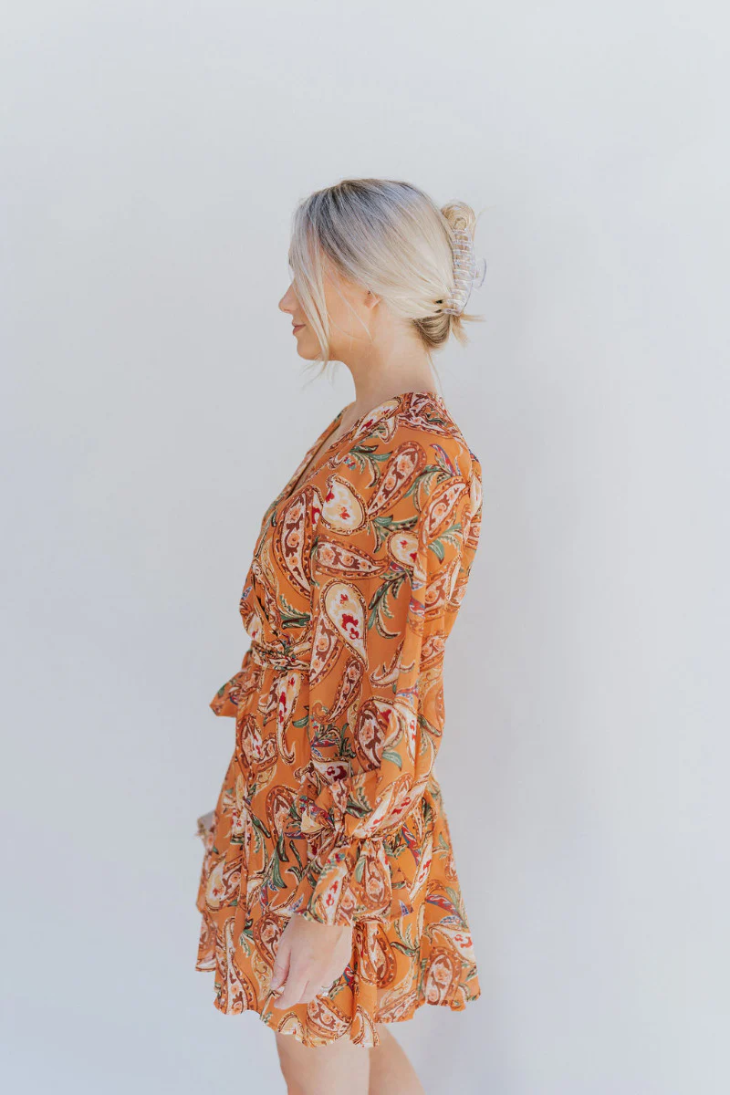 Golden Hour Paisley Dress - Image 3