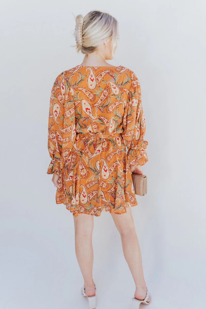 Golden Hour Paisley Dress - Image 6