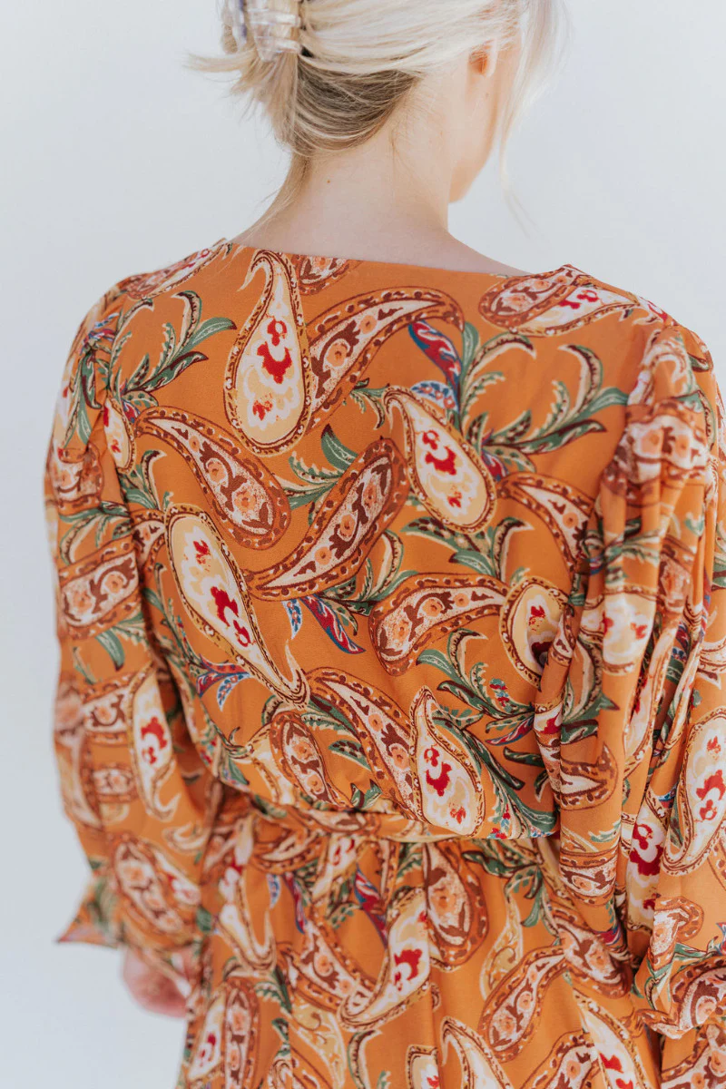 Golden Hour Paisley Dress - Image 7