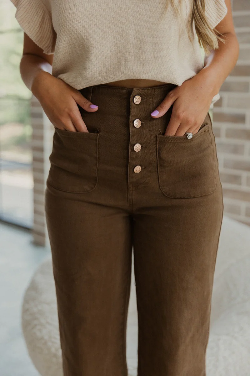 Good Day Pants in Brown - Image 3