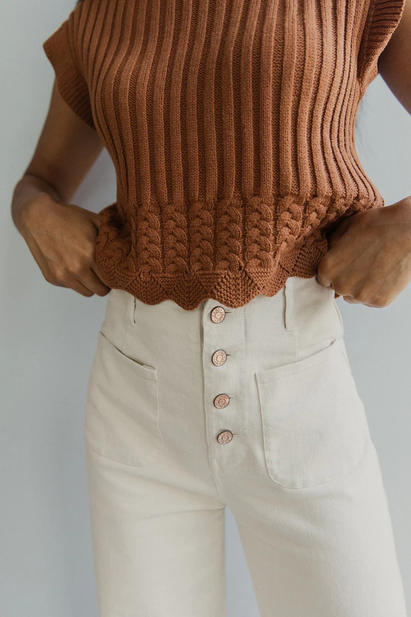 Good Day Pants in Cream - Image 2