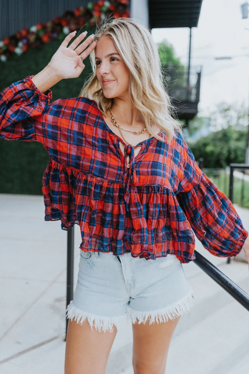 Good Life Plaid Top - Image 2