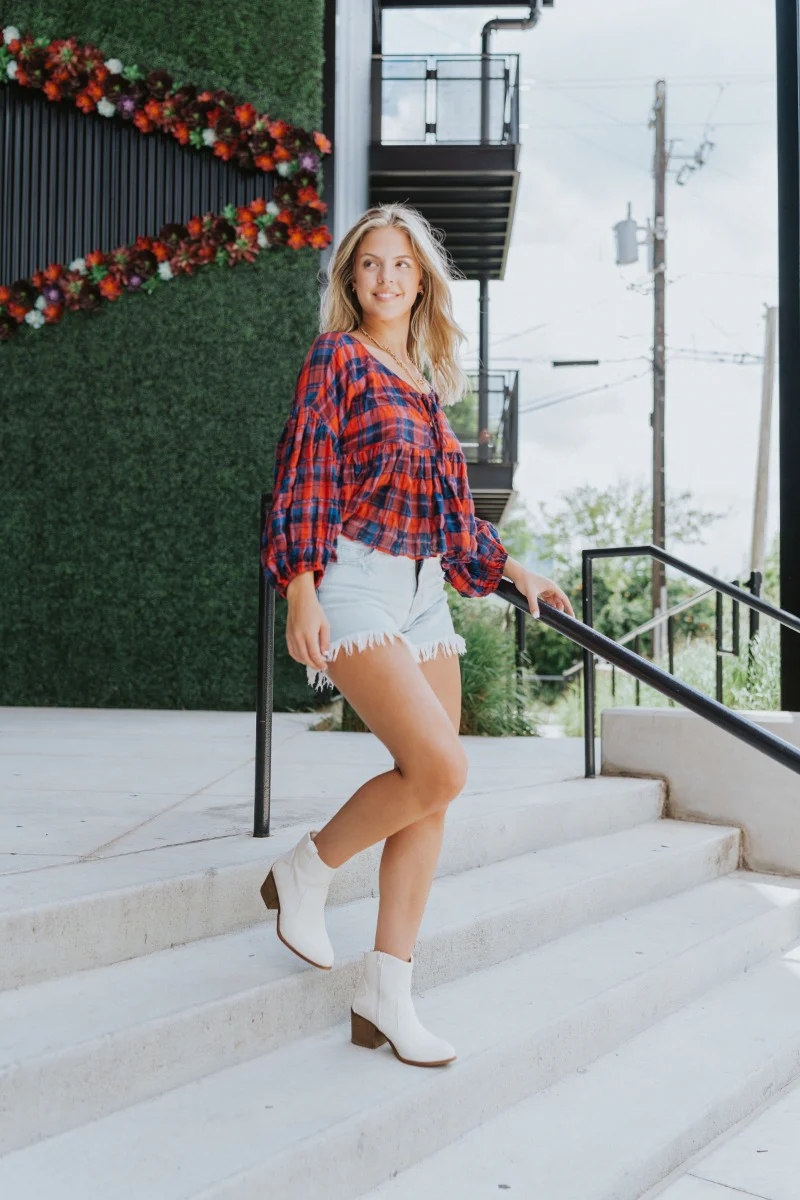 Good Life Plaid Top - Image 5