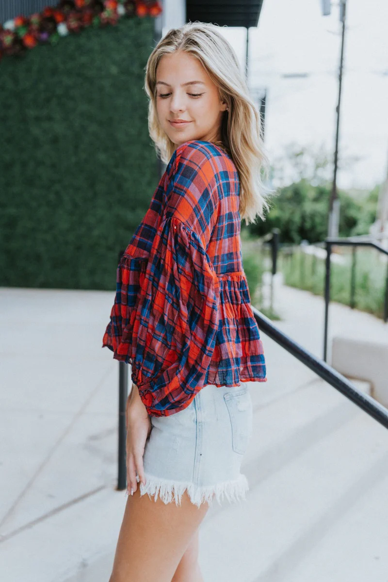 Good Life Plaid Top - Image 7
