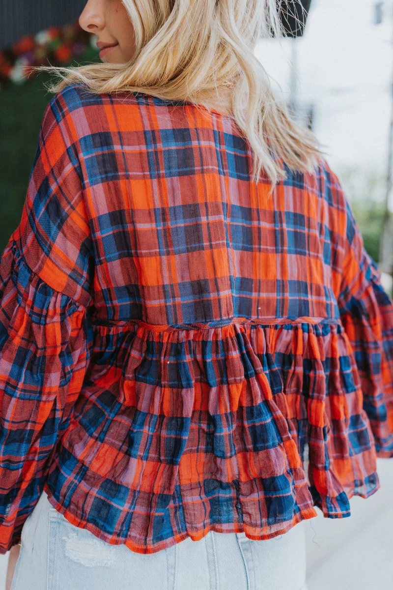 Good Life Plaid Top - Image 9
