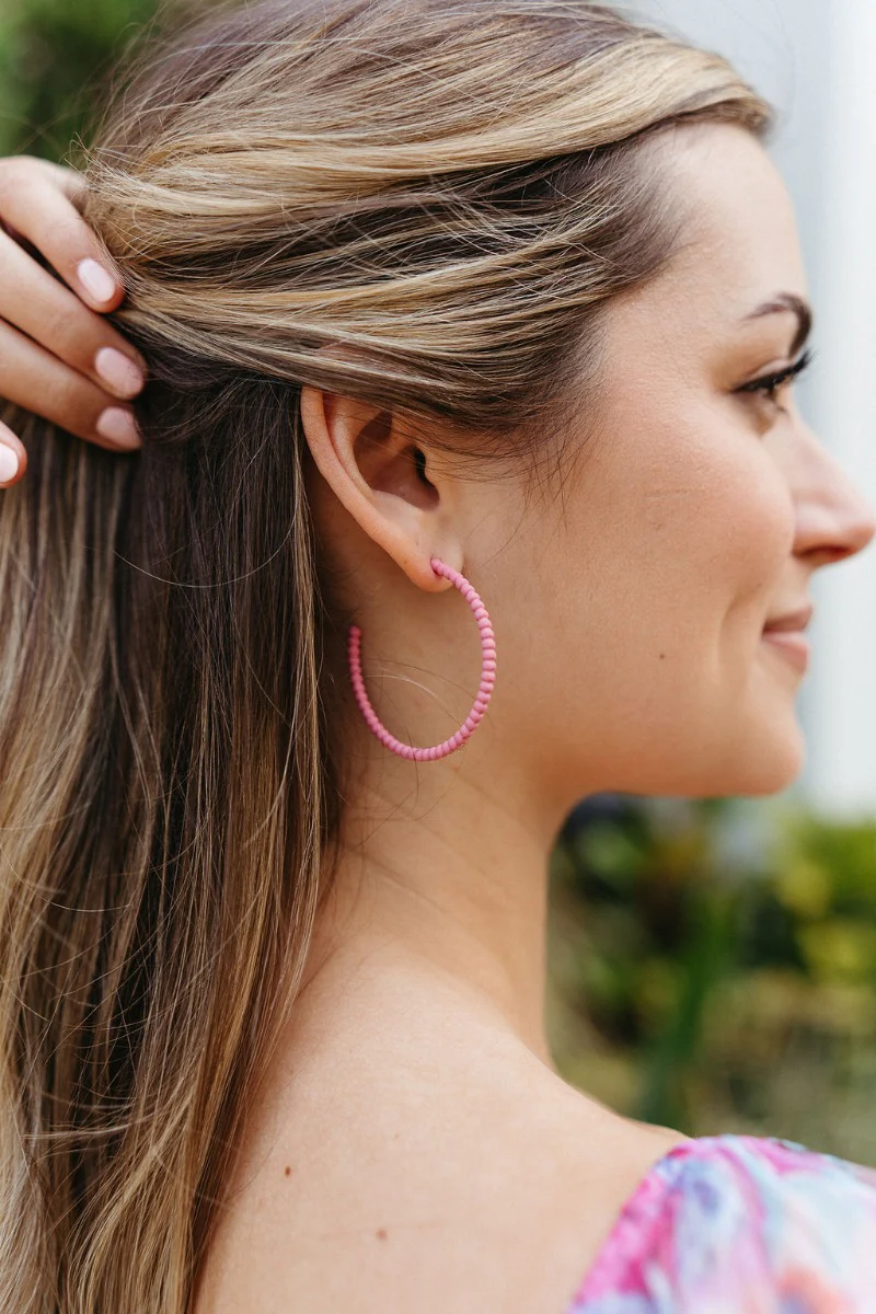Got It Right Hoop in Pink - Image 2