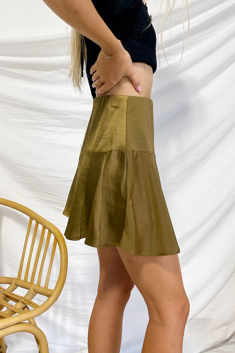 Make It Mine Skort In Moss - Image 3