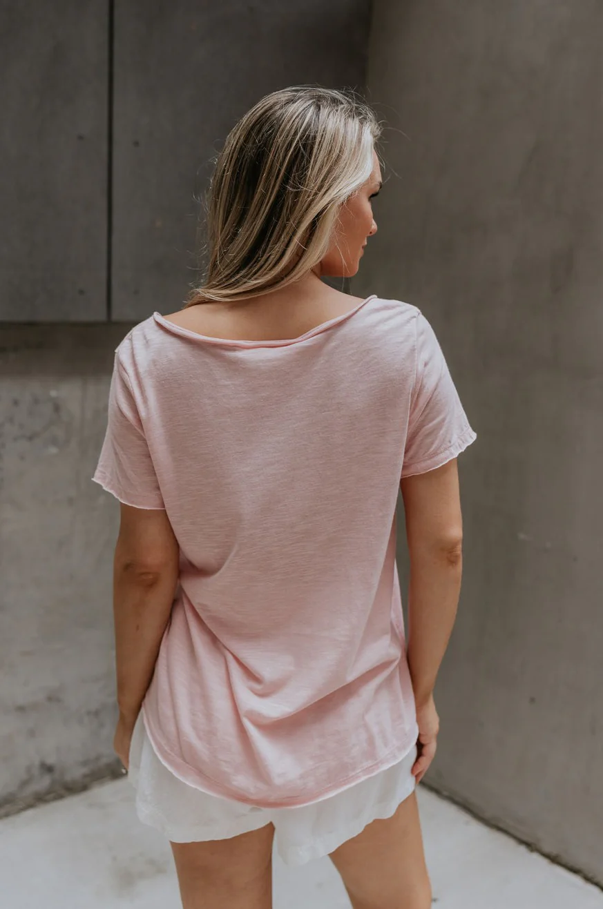 Hadley Light Pink Short Sleeve Top - Image 6