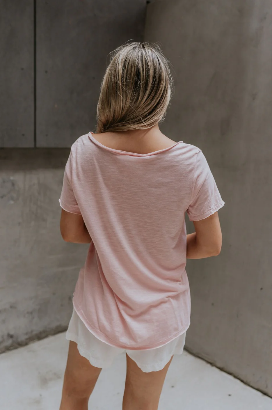 Hadley Light Pink Short Sleeve Top - Image 7