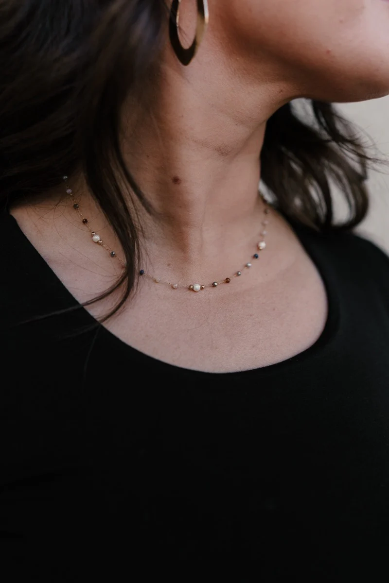 Hallie Multi-Color Beaded Necklace - Image 2