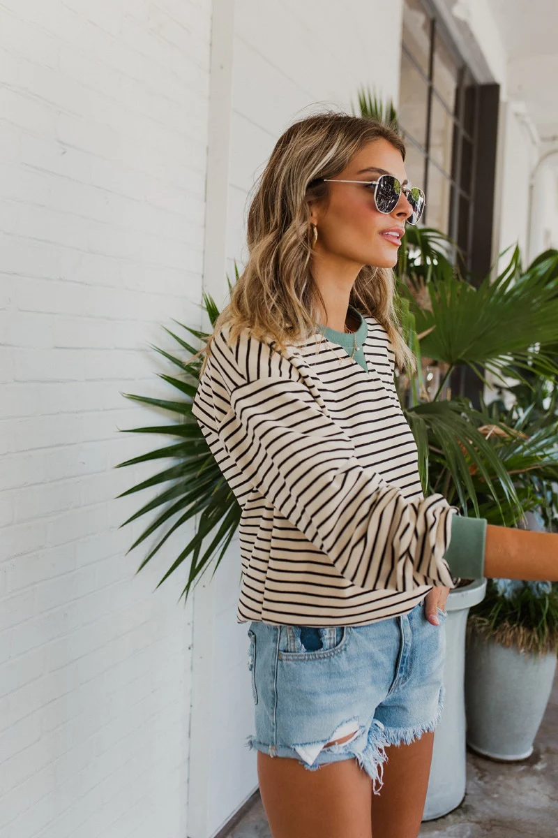 Hamptons Striped Sweatshirt - Image 5