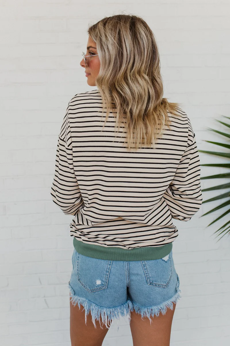 Hamptons Striped Sweatshirt - Image 8