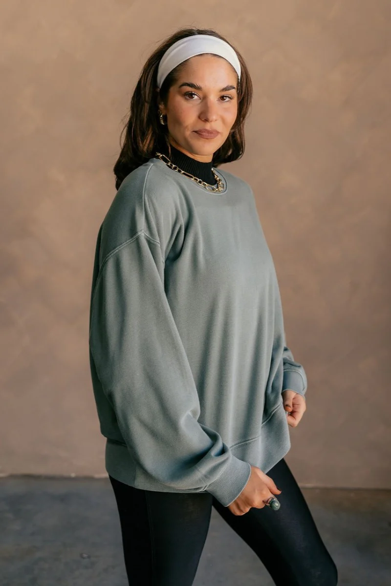 Hannah Green Crew Neck Sweatshirt - Image 6