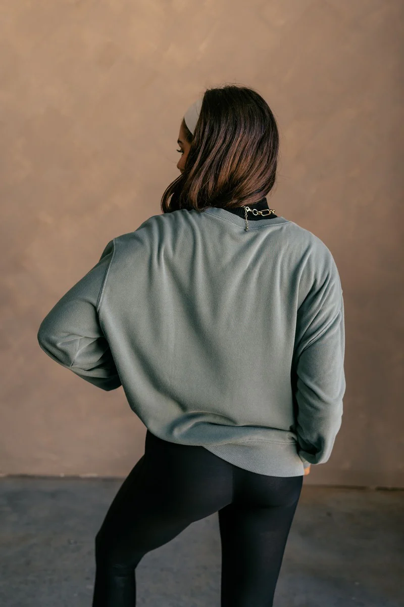 Hannah Green Crew Neck Sweatshirt - Image 8