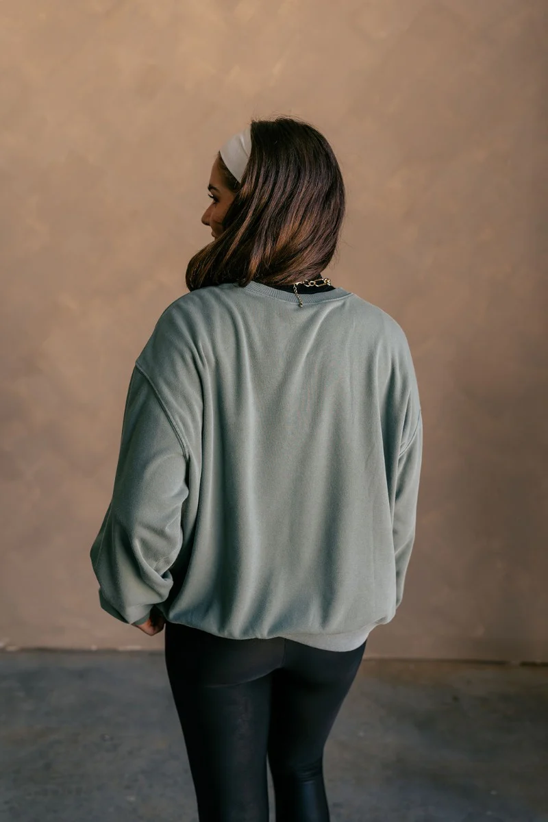 Hannah Green Crew Neck Sweatshirt - Image 9