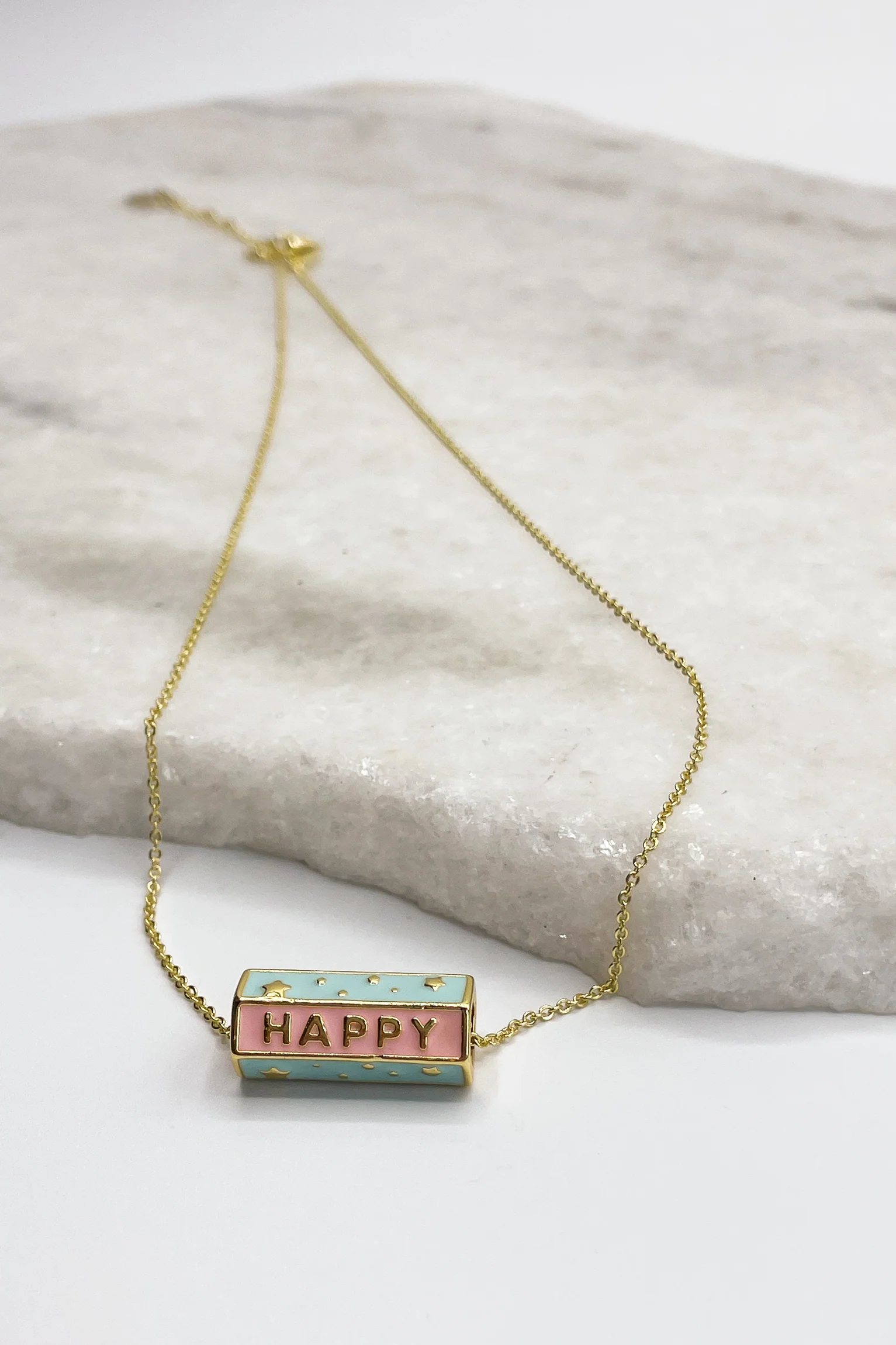 Happy Gold Necklace