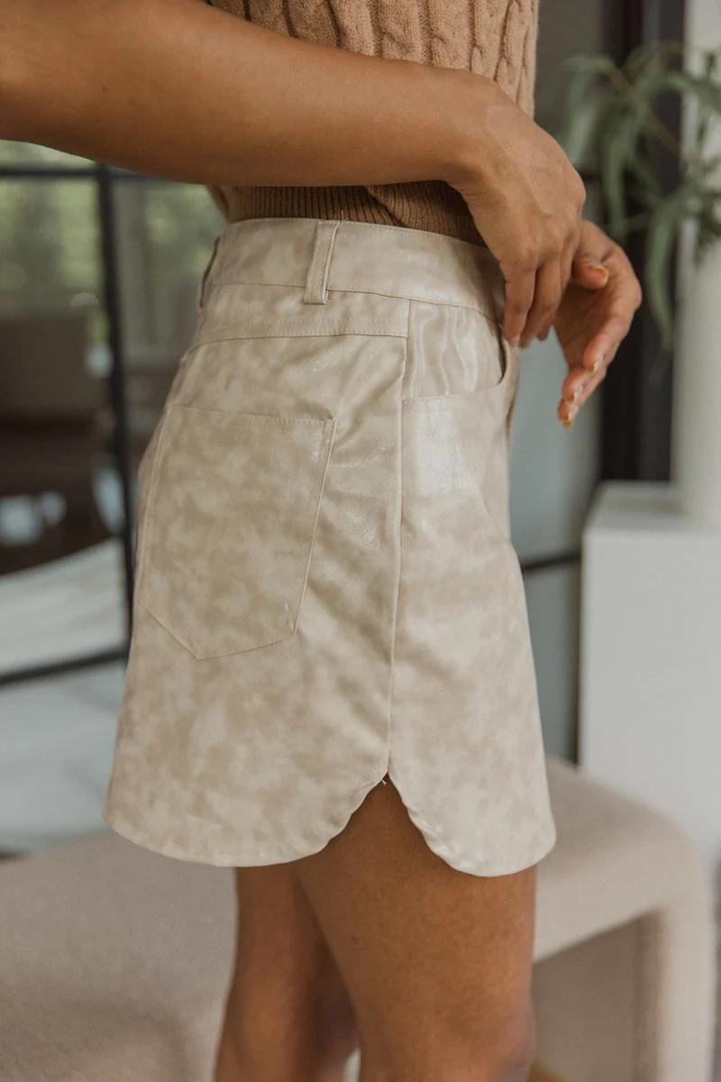 Hard To Get Pleather Skirt - Image 2